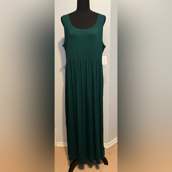 Amazon Essentials Jade Green Tank Maxi Dress XL NWT - Picture 2 of 7